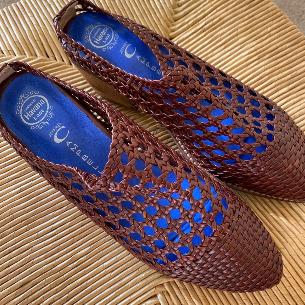 Jeffrey Campbell Brown Leone Woven Mules